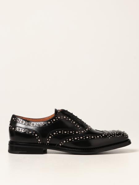 Burwood Church's brogues in brushed leather with studs