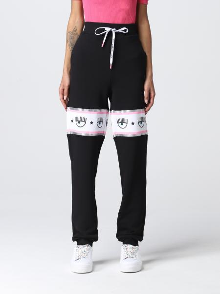 Chiara Ferragni women's clothes: Chiara Ferragni jogging pants in cotton blend