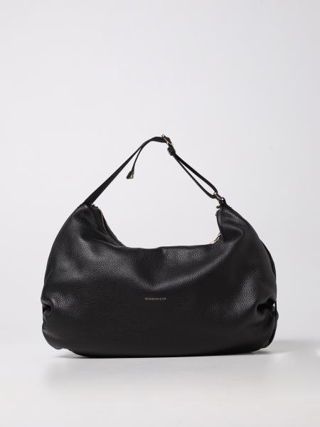 Borbonese: Borbonese hobo bag in textured leather