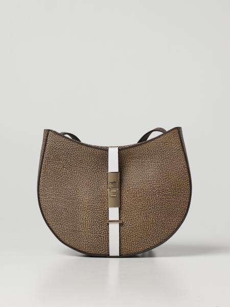 Borbonese: Borbonese hobo bag in OP canvas and leather