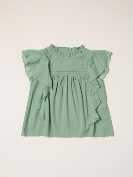 Dondup shirt in cotton with ruffles