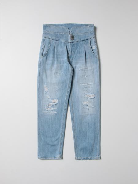 Jeans con rotture Dondup a vita alta