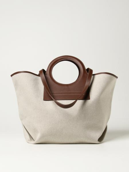 Cala Hereu tote bag in premium canvas and leather