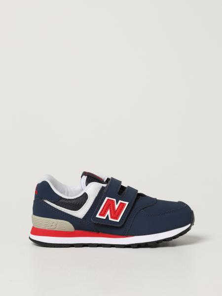 New Balance trainers in synthetic leather and mesh