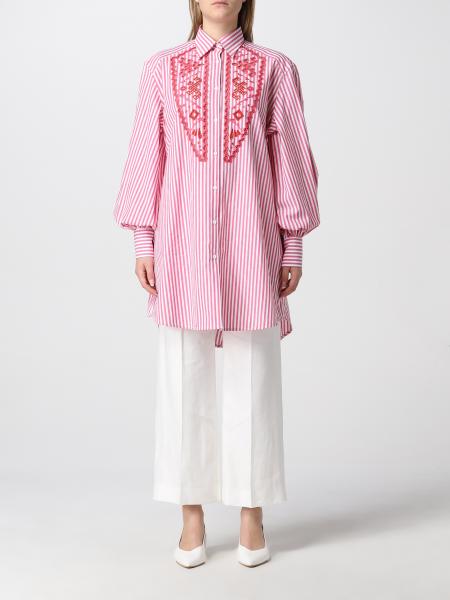 Ermanno Scervino shirt in cotton blend and lace