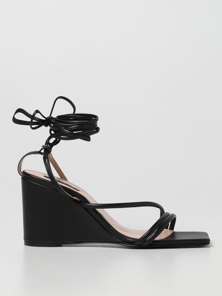 Patrizia Pepe wedge sandals in leather