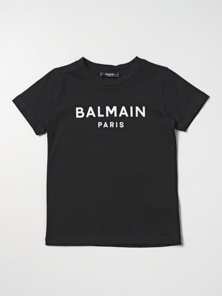 Balmain bambino: T-shirt Balmain in cotone con logo