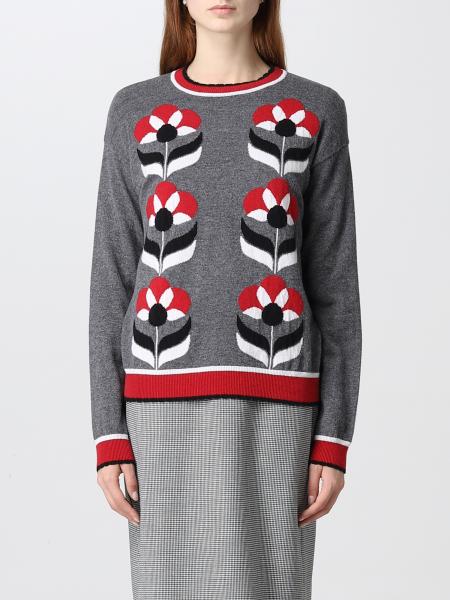 Moschino Boutique jumper in floral wool and cashmere