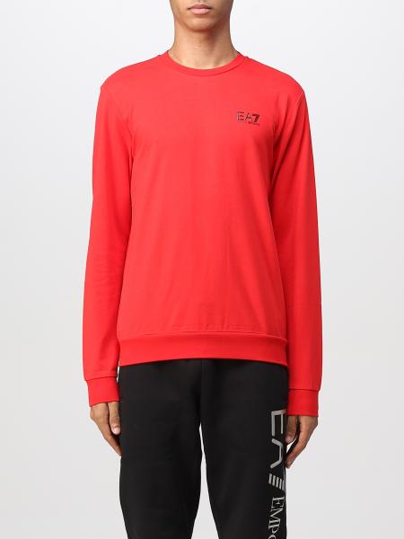 EA7: sweatshirt for man - Red | Ea7 sweatshirt 8NPM52PJ05Z online on ...