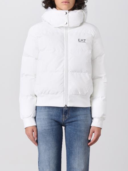 EA7: jacket for woman - White | Ea7 jacket 6LTB04TN8AZ online at GIGLIO.COM