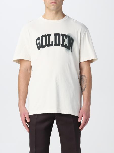 GOLDEN GOOSE: t-shirt for man - Yellow Cream | Golden Goose t-shirt