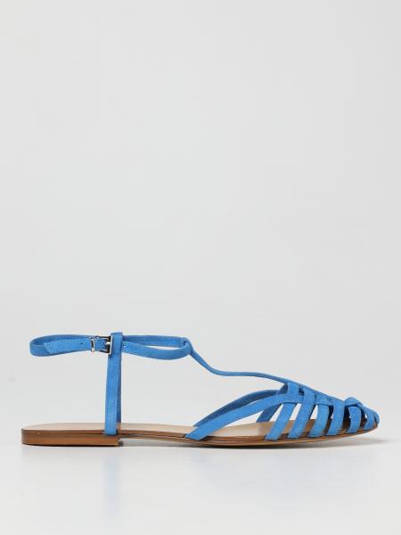 Anna F.: Anna F. flat sandals in suede