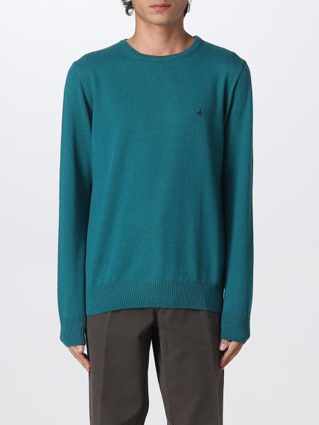 BROOKSFIELD: sweater for man - Green | Brooksfield sweater 203EK001 ...