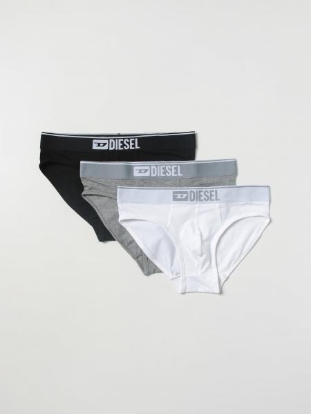 Diesel Underwear uomo: Set 3 slip Diesel Underwear in cotone stretch