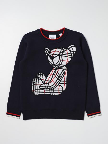 Burberry wool blend sweater with jacquard Thomas the bear