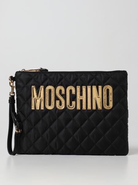 Moschino Couture quilted nylon clutch