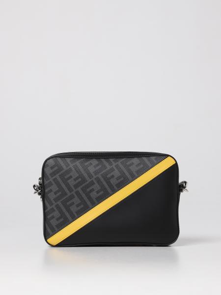 FENDI: shoulder for man - Black | shoulder bag 7M0286A9XS online on GIGLIO.COM