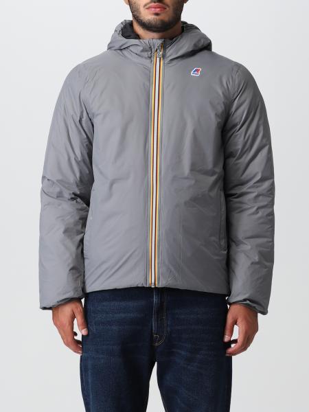 K-Way Outlet: jacket for man - Grey | K-Way jacket K111BEW online at ...