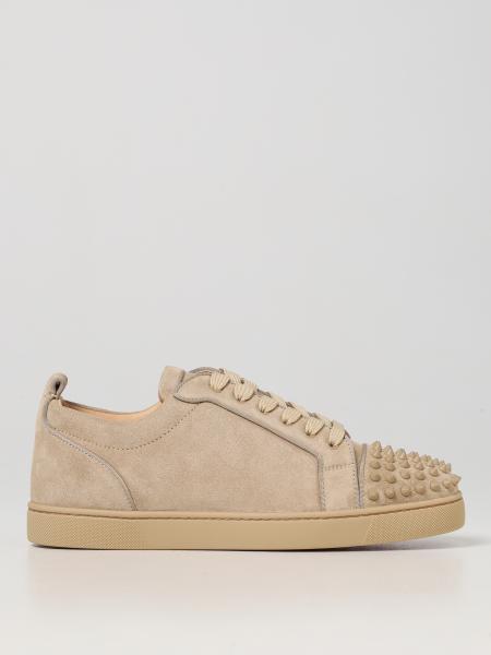 CHRISTIAN LOUBOUTIN: Louis Junior Spikes suede sneakers