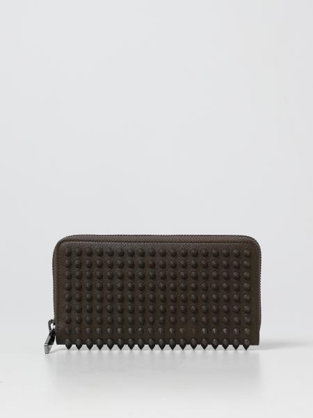 Christian Louboutin Panettone leather wallet with studs