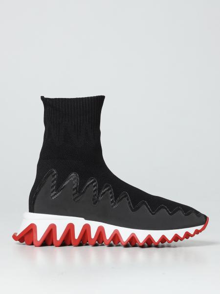 Christian Louboutin: Sneakers Sharky sock Christian Louboutin in pelle e tessuto
