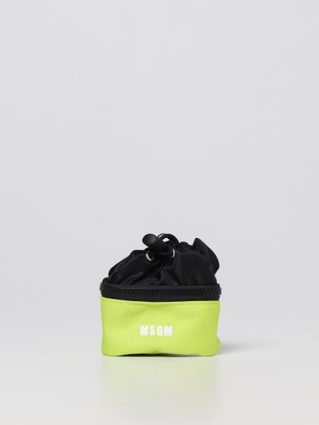 Porta Air Pods Msgm in tessuto sintetico