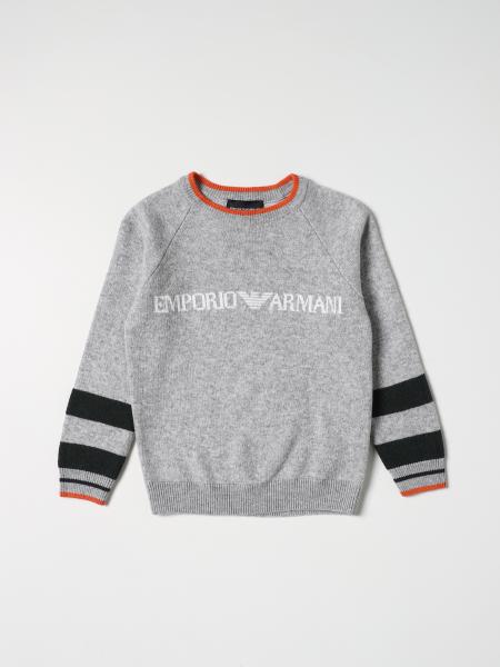 EMPORIO ARMANI: Sweater kids - Grey | Emporio Armani sweater ...