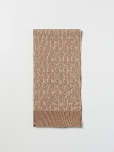 MICHAEL KORS: scarf for woman - Beige | Michael Kors scarf MU2001B46G  online on 