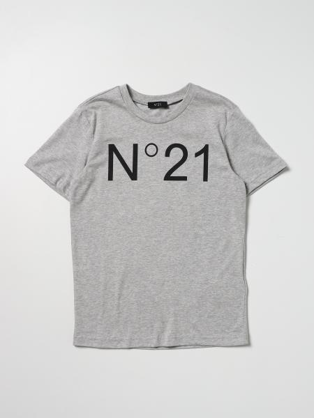 N° 21 boys' clothes: N ° 21 cotton T-shirt with logo