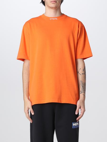 HERON PRESTON: t-shirt for man - Orange | Heron Preston t-shirt ...