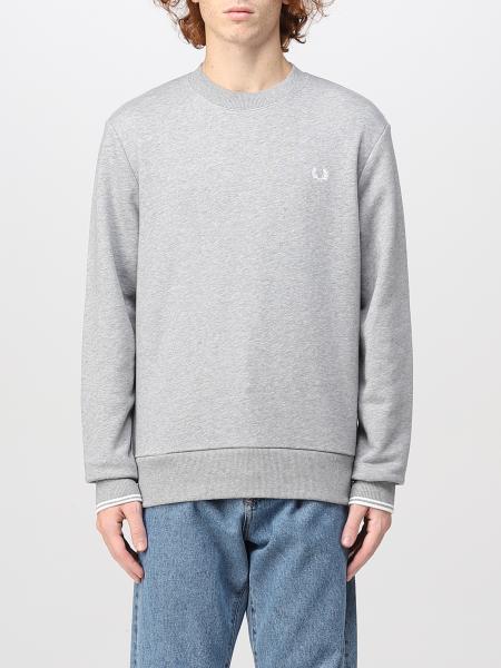FRED PERRY: sweatshirt for man - Grey | Fred Perry sweatshirt M7535 ...