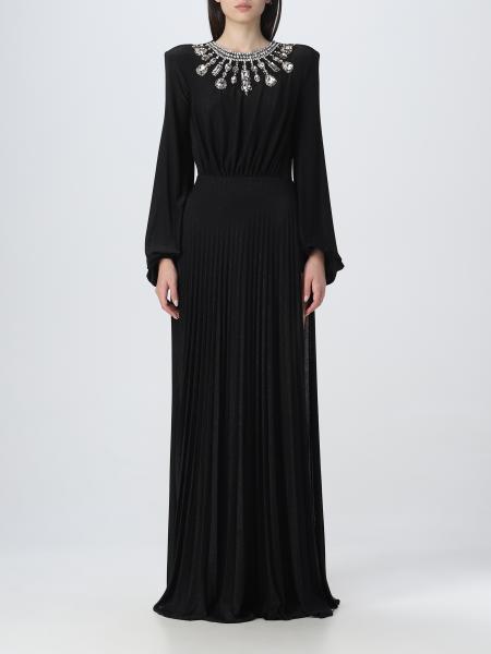 ELISABETTA FRANCHI: dress for woman - Black | Elisabetta Franchi dress ...
