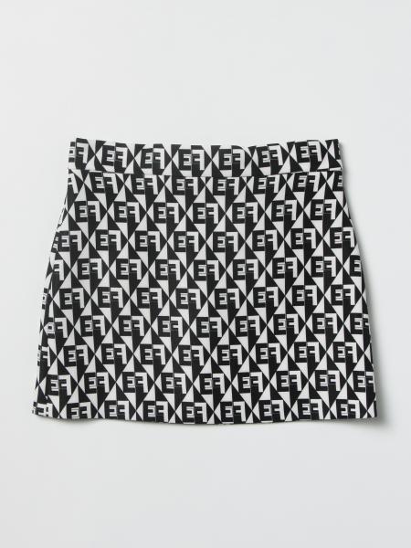 Gonna in maglia stretch con logo jacquard Giglio.com Bambina Abbigliamento Gonne Gonne stampate 