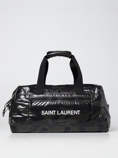 Saint Laurent Nuxx Duffle camouflage print nylon duffle bag