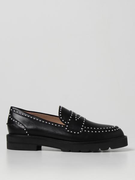 Stuart Weitzman moccasin with micro pearls