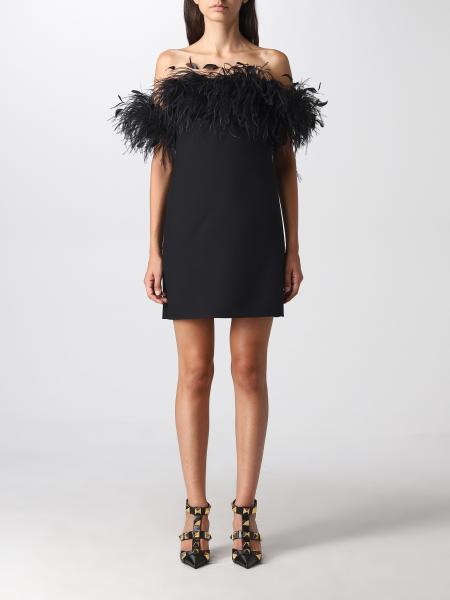 Valentino dress with feathers