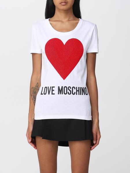 LOVE MOSCHINO：Tシャツ レディース - ホワイト | GIGLIO.COM ...