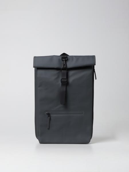 RAINS: backpack for man - Grey | Rains backpack ROLLTOPRUCKSACK13160 ...