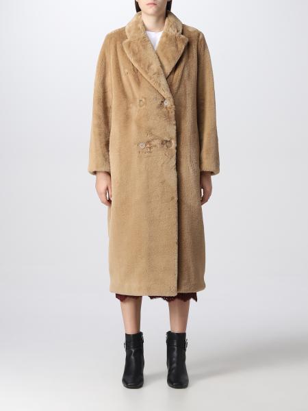 TWINSET: coat for woman - Beige | Twinset coat 222TP2180 online on ...