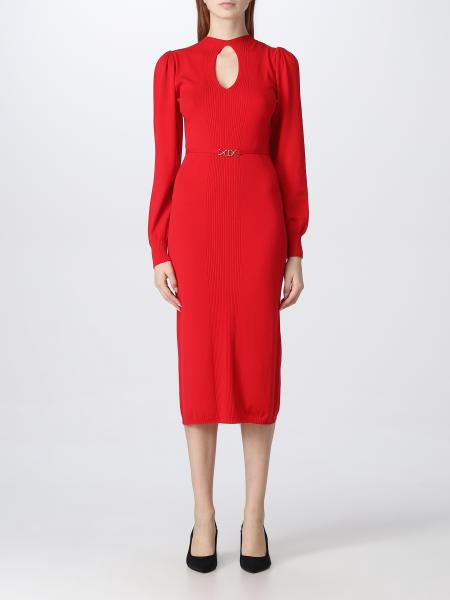 Twinset Outlet: dress for woman - Red | Twinset dress 222TT3192 online ...