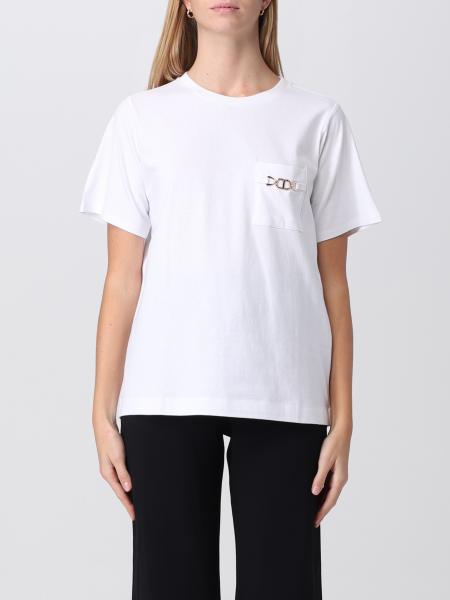 TWINSET: t-shirt for woman - White | Twinset t-shirt 222TT2412 online ...
