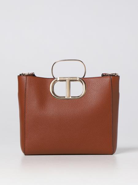 Twinset Brown PU Women Handbag