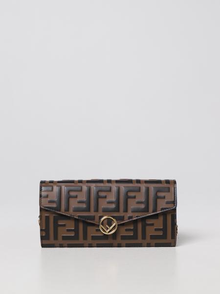 FENDI: wallet for woman - Tobacco | Fendi wallet 8M0365AAFM online on ...