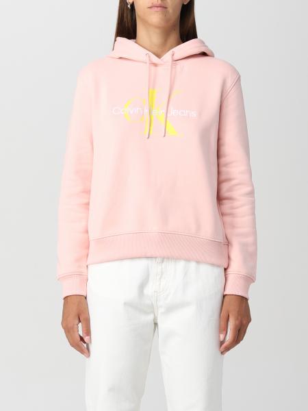CALVIN KLEIN JEANS: sweatshirt for woman - Pink | Calvin Klein Jeans ...