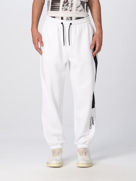 CALVIN KLEIN JEANS: pants for man - White | Calvin Klein Jeans pants ...