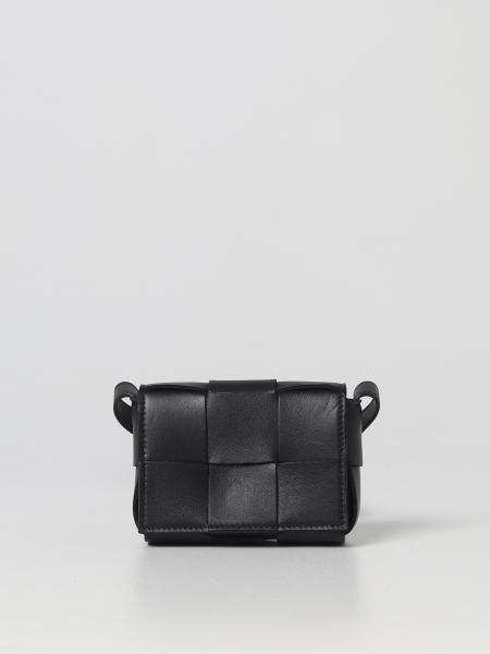 BOTTEGA VENETA: Candy Cassette woven leather bag - Black | Bottega ...