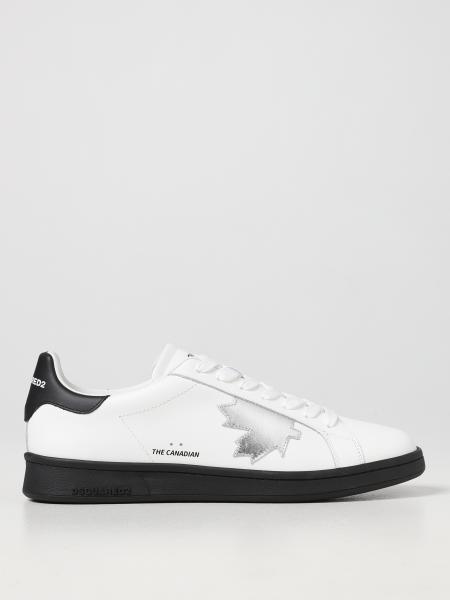Dsquared2 leather boxer trainers