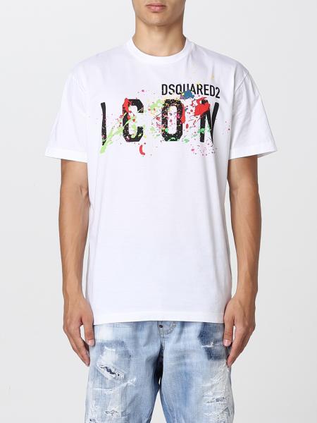 T-shirt Icon Spray Ski Dsquared2 in cotone