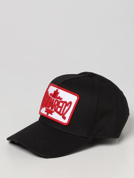 Cappello Dsquared2 in cotone con patch logo