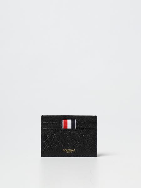 Thom Browne men: Thom Browne credit card holder in leather